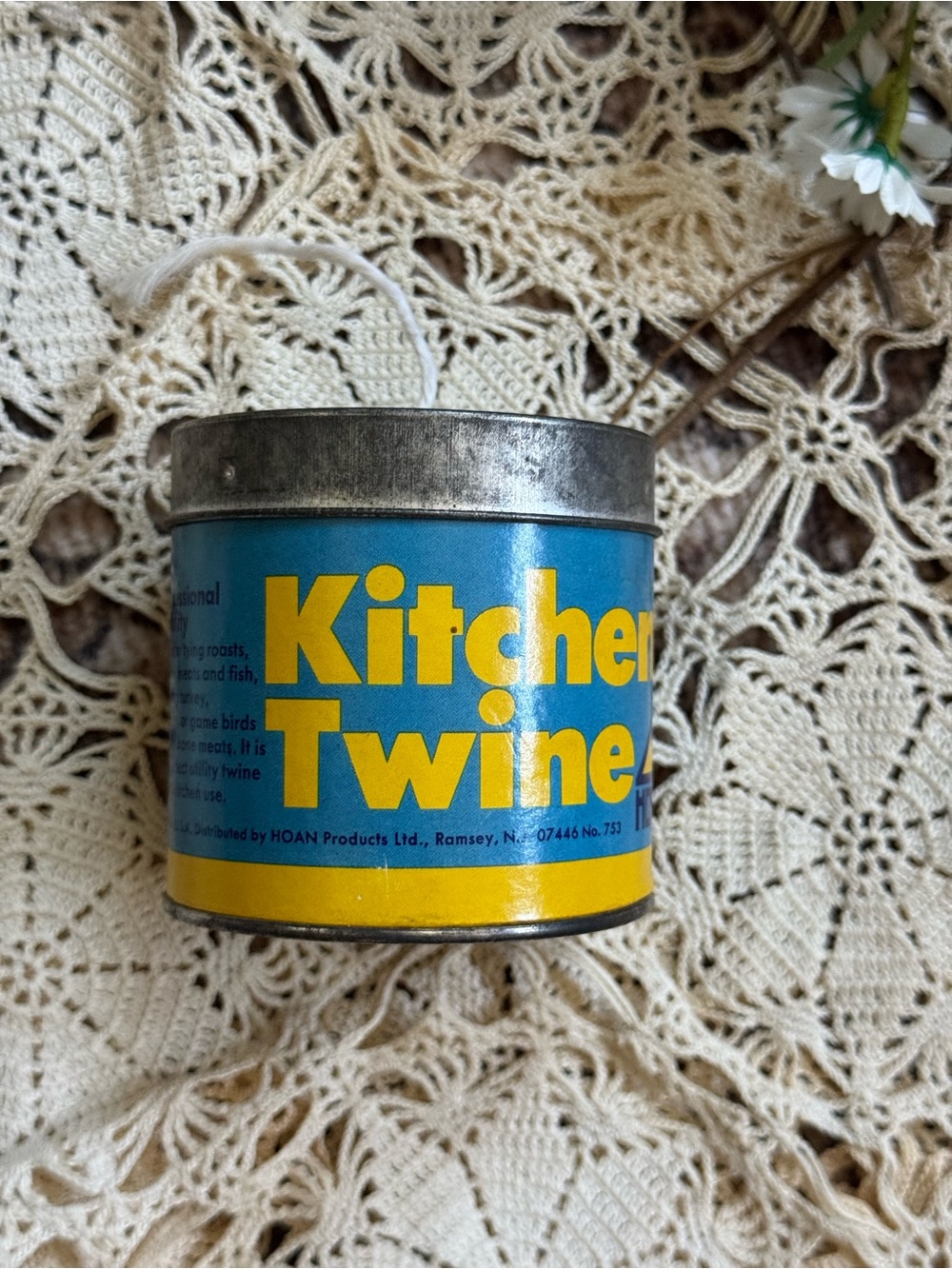 Cotton String - Blue and Yellow